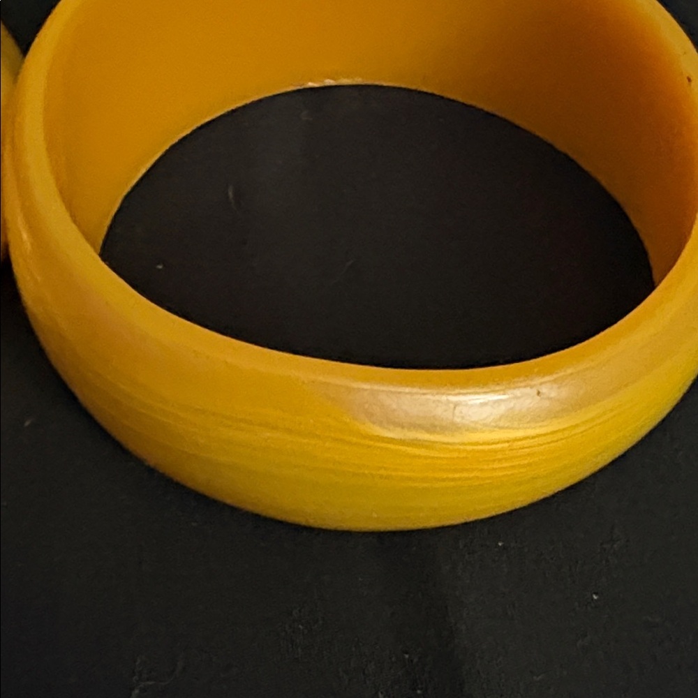 Yellow Bangle Bracelets - Picture 4 of 5